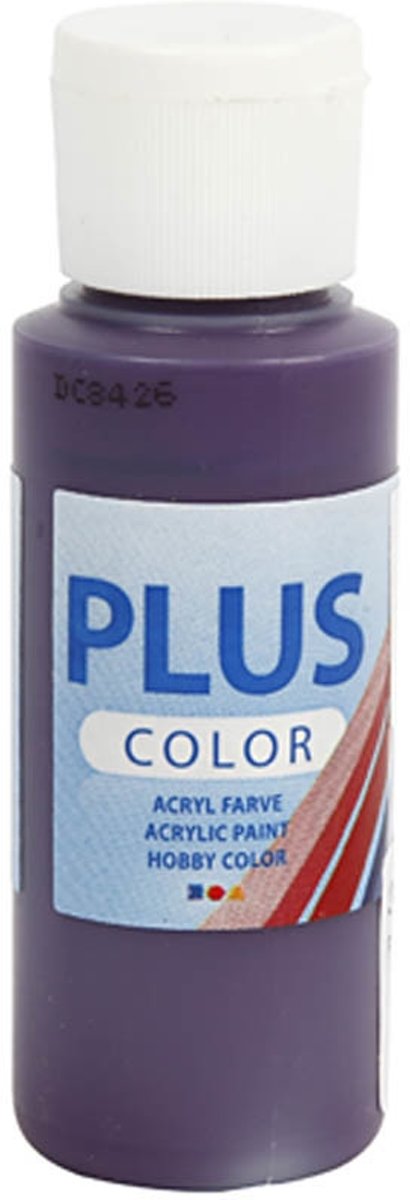 Plus Color acrylverf, aubergine, 60ml [HOB-39624]